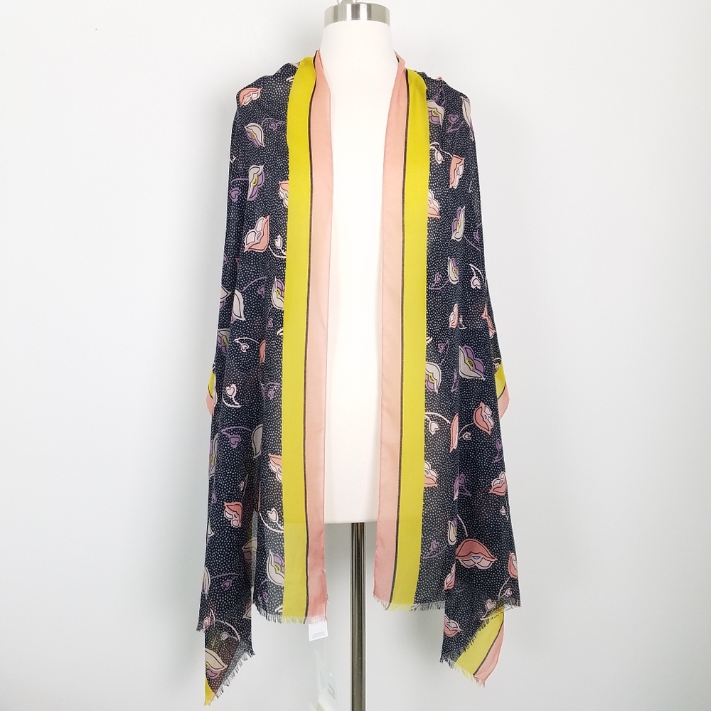 Loft The Long Scarf Tulip Heart Wrap - Picture 1 of 12
